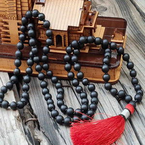 8mm Natural Shaligram 108 Beads Necklace All Saints' Gift