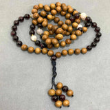 8mm Natural Morganite Garnet Beads Necklace