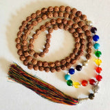 8mm Rudraksha Chakra Beads Necklace for Meditation Yoga