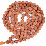 8mm Rudraksha Beads Necklace Thanksgiving National Style Colorful Diy Chain