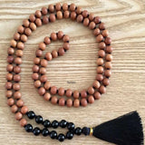 8mm Sandalwood Agate Beads Necklace Wrist Spirituality Pray Chakra
