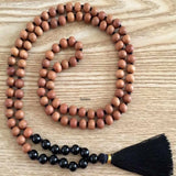 8mm Sandalwood Agate Beads Necklace Wrist Spirituality Pray Chakra