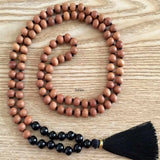 8mm Sandalwood Agate Beads Necklace Wrist Spirituality Pray Chakra
