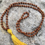 8mm Natural Sandalwood Rosewood Beads Necklace Wristband