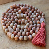 8mm Rose Quartz Beads Necklace Bless Inspiration Pray