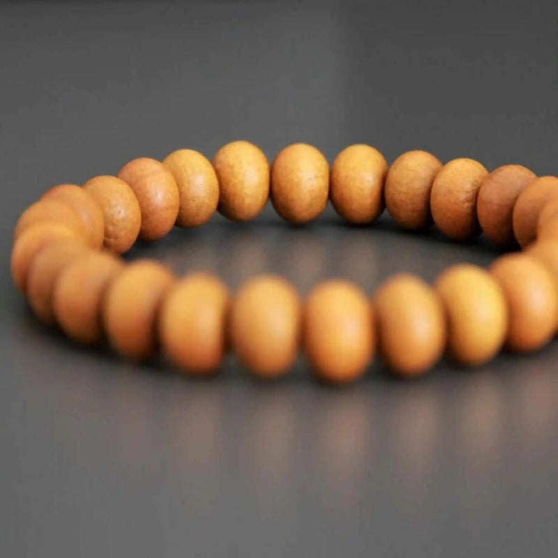 8mm Sandalwood Beads Bracelet Fancy Chakra Pray Wrist