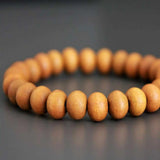 8mm Sandalwood Beads Bracelet Fancy Chakra Pray Wrist