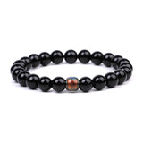 8mm Natural Stone Beads Couple Bracelet Temperature Sensitive Changing Bracelet