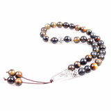 8mm Tiger Stone 33 Prayer Beads Muslim Tasbih Rosary for Men Women