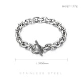 8mm Arrived O Chain Bracelet Button OT Chain Bracelet For Women