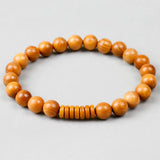 8mm Wood Beads Coconut Shell Stretch Bracelet Meditation Yoga Gift