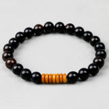 8mm Wood Beads Coconut Shell Stretch Bracelet Meditation Yoga Gift