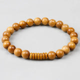 8mm Wood Beads Coconut Shell Stretch Bracelet Meditation Yoga Gift