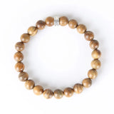 8mm Green Sandalwood Bracelet for Men and Women