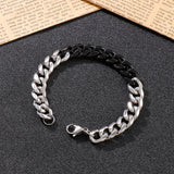 8mm Stainless Steel Bracelet Men's Jewelry Cuban Chain
