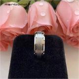 8mm Tungsten Carbide Men's Wedding Band Engagement Ring Special Brush Finish