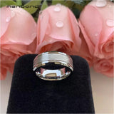 8mm Tungsten Carbide Men's Wedding Band Engagement Ring Special Brush Finish