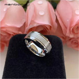 8mm Tungsten Carbide Men's Wedding Band Engagement Ring Special Brush Finish