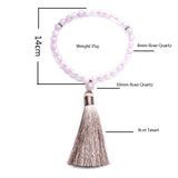 Rose Quartz Tasbih Prayer Beads Islamic Muslim Rosary Jewelry