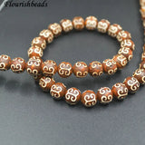 8mm Agate DZI Beads DIY Tibet Necklace Bracelet Jewelry Making