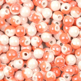 8mm Half Ceramic Beads for Jewelry Making DIY