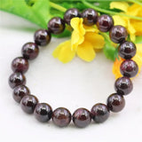 8mm Red Garnet Bracelet Jaspers Stone Beads Women Girls DIY Jewelry