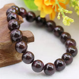 8mm Red Garnet Bracelet Jaspers Stone Beads Women Girls DIY Jewelry