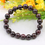 8mm Red Garnet Bracelet Jaspers Stone Beads Women Girls DIY Jewelry