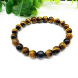Tiger Eye Bianshi Beads Bracelets Set Lover's Jewelry