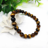 Tiger Eye Bianshi Beads Bracelets Set Lover's Jewelry