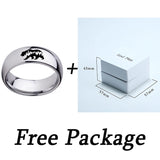 8mm Silver Tungsten Carbide Ring High Polished Engagement Ring Size 6-13