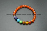 8mm Natural Chakra Gemstone Round Beads Bracelets