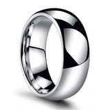 8mm Tungsten Carbide Rings Wedding Band Hypoallergenic Jewelry