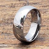 8mm Tungsten Carbide Rings Wedding Band Hypoallergenic Jewelry