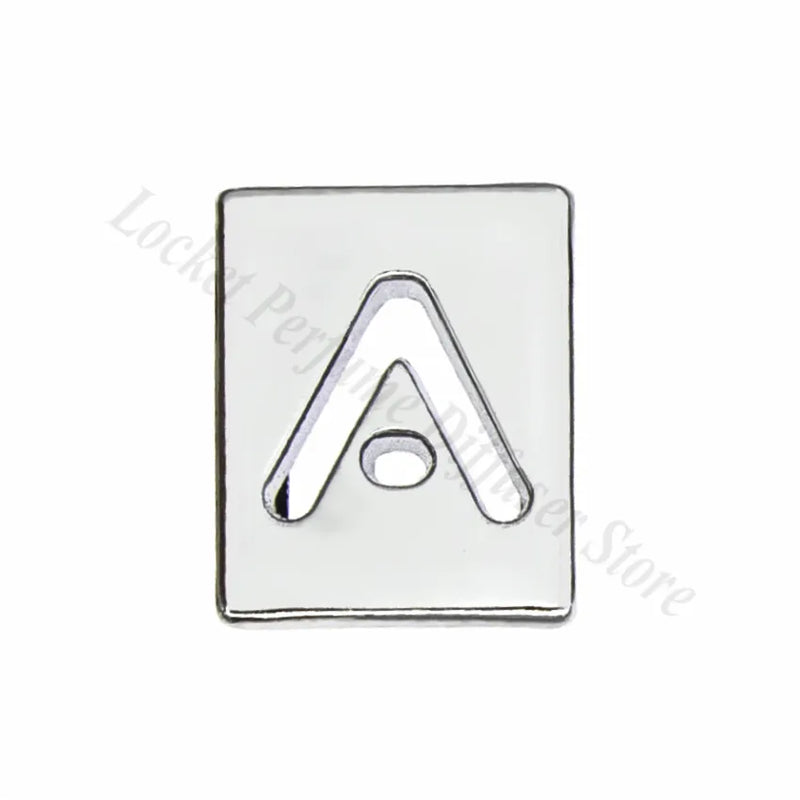 8mm Square Slide Letter Charms For Bracelet 1pc A-Z DIY Wristband Keychain