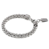 8mm Stainless Steel Box Bracelet Men Couple Charm Watch Chain Engraving Gift