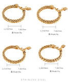 8mm Stainless Steel Box Bracelet Men Couple Charm Watch Chain Engraving Gift
