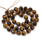 8mm Tiger Eye Stone Beads Rondelle Faceted Loose Beads for DIY Bracelet Necklace
