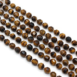 8mm Tiger Eye Stone Beads Rondelle Faceted Loose Beads for DIY Bracelet Necklace