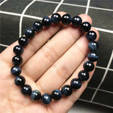 8mm Tiger's Eye Bracelet Stretch Gemstone Beads Cat Eye Stone Jewelry