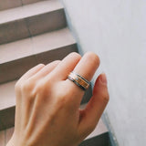 8mm Tungsten Carbide Wedding Ring CZ Stone Anniversary Jewelry