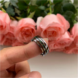 8mm Tungsten Carbide Wedding Band Galaxy Opal Inlay