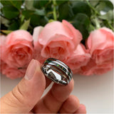 8mm Tungsten Carbide Wedding Band Galaxy Opal Inlay