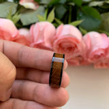 Tungsten Carbide Rings Wedding Bands Whiskey Barrel Inlay Comfort Fit
