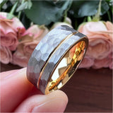 8mm Tungsten Carbide Wedding Rings for Men Women