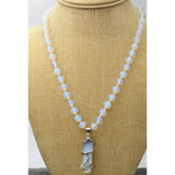 8mm Opalite Dragon Healing Chakra Reiki Pendant Necklace 18''