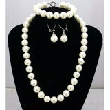 8mm South Sea Shell Pearl Round Beads Nelace Set