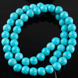 8mm Turquoise Howlite Round Beads 10 Strands DIY Jewelry Making