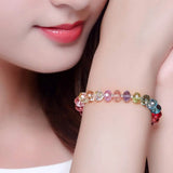 300PCS 8mm Crystal Glass Beads for Jewelry Making with Container Box