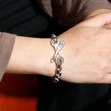 Men's Stainless Steel Power Bracelets, 8mm Width, 4 Colors